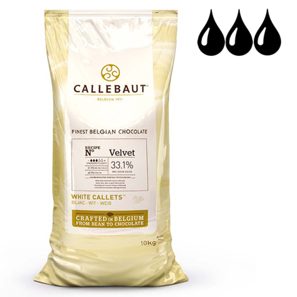 Шоколад Callebaut Velvet (Вельвет) Белый 32%, 100 г