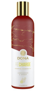 Массажное масло с ароматом лемонграсса и имбиря - 120 мл. (Цвет: не задано)