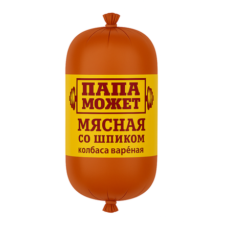 Колбаса Мясная со шпиком Папа Может вес