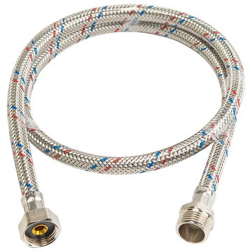 Гибкая подводка для воды Stout НР 3/8" х ВР 1/2", длина 600 мм (SHF-0067-081015)
