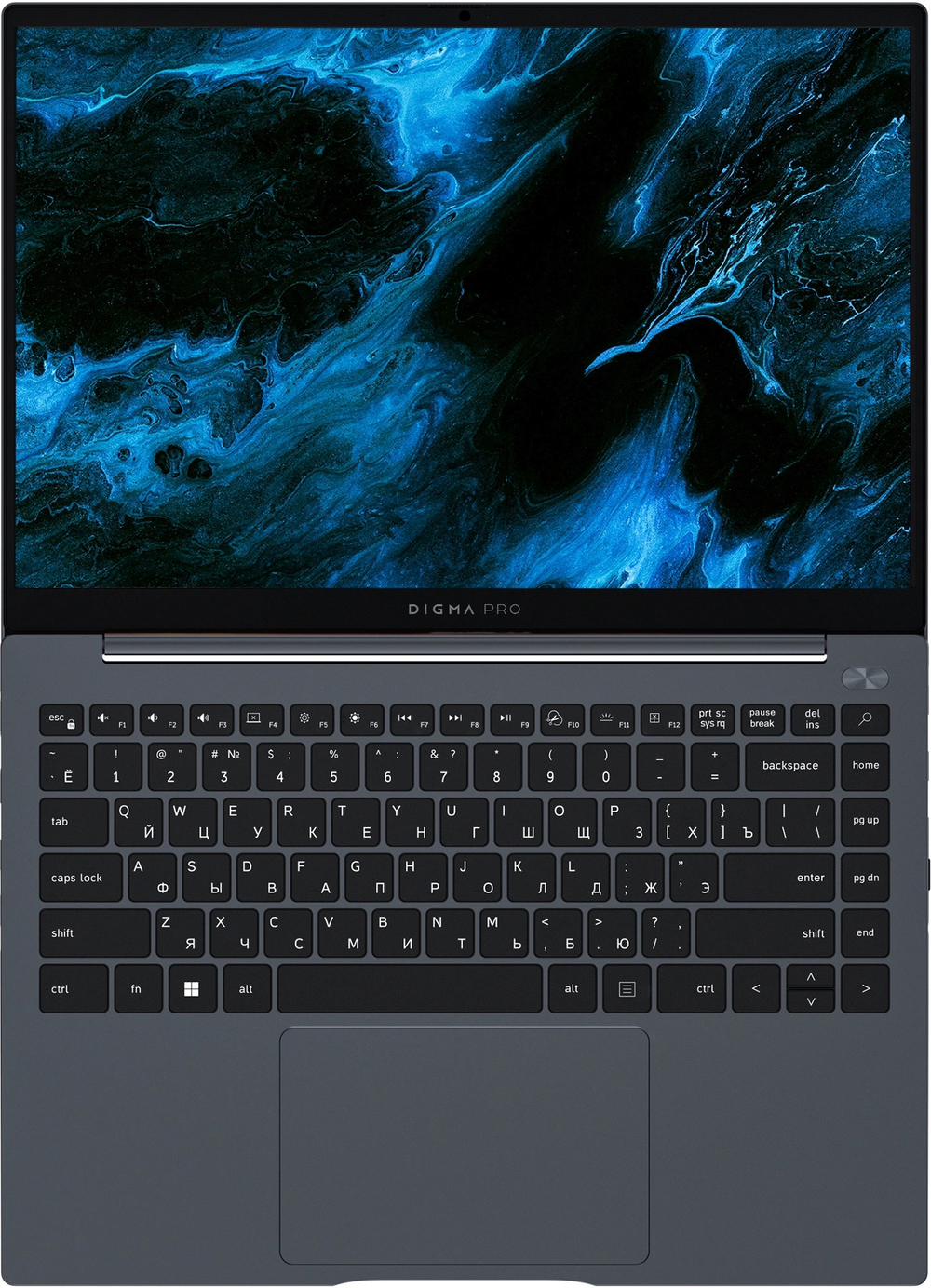 Ноутбук  Digma Pro Pactos 14 ", Core i5, 16 Гб RAM, 512 Гб SSD, Iris Xe Graphics, Темно-серый