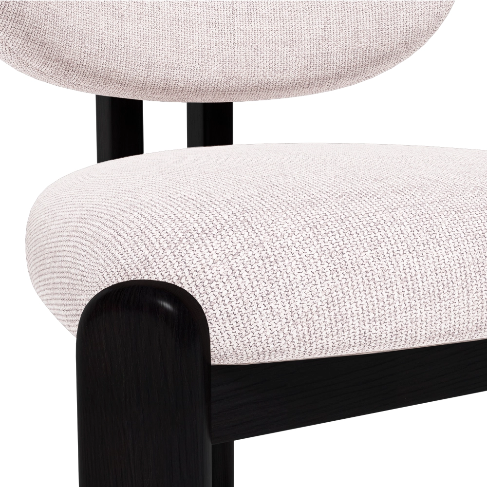 Стул Galloti, бук черный, рогожка wellton 000