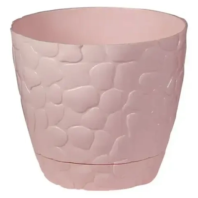 Кашпо КАМНИ D220мм 4,8л чайная роза 0,191,22х0,22м