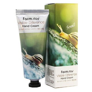 FarmStay Крем для рук с муцином улитки - Snail visible difference hand cream, 100г