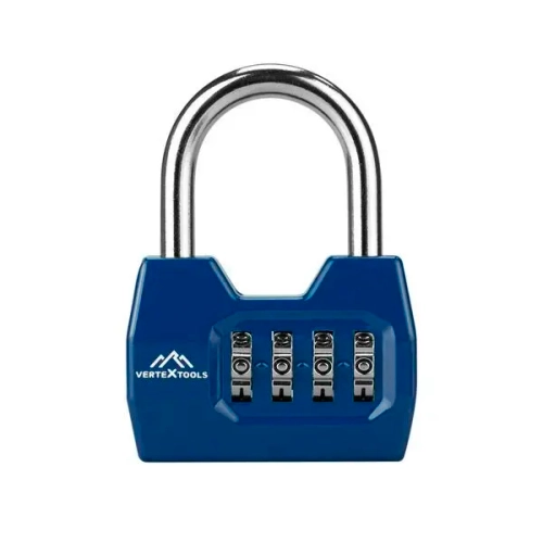 ЗАМОК НАВЕСНОЙ, КОДОВЫЙ 58мм VERTEXTOOLS (1/ 12/ 72)