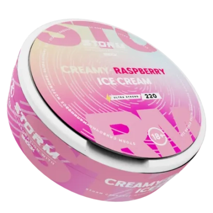 STORM BY ШОК CREAMY-RASPBERRY ICE CREAM (220 МГ) - СЛИВОЧНО-МАЛИНОВОЕ МОРОЖЕНОЕ