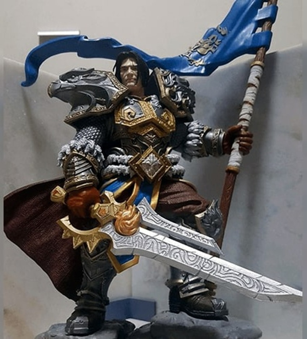 Фигурка коллекционная, Word of Warcraft, Король Вариан Ринн (Varian Wrynn), высота фигурки 150 мм, 250 мм, под покраску