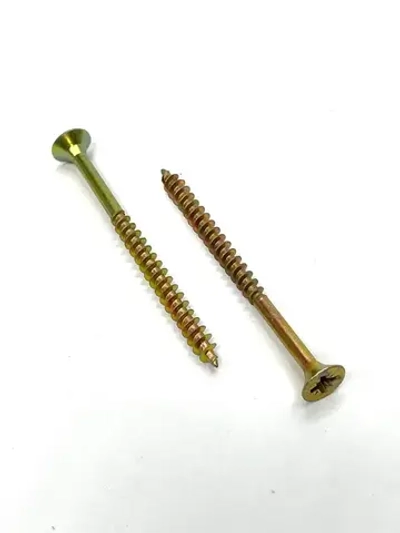 Саморез универсальный желтый цинк 6х80 вес 1 кг