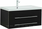 Тумба с раковиной Aquanet Верона 272429 90 New черный матовый