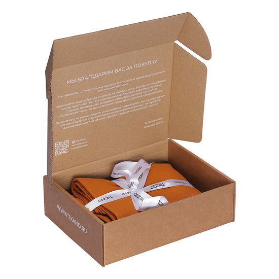 Набор наволочек изо льна и хлопка цвета карри из коллекции essential, 50х70 см