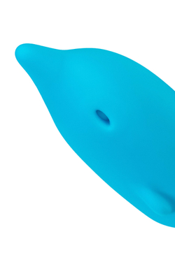 Минивибратор Eromantica Jolly, силикон, голубой, 7,5 см