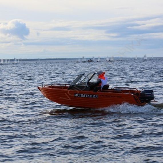 Алюминиевая лодка Trident 450 FISH
