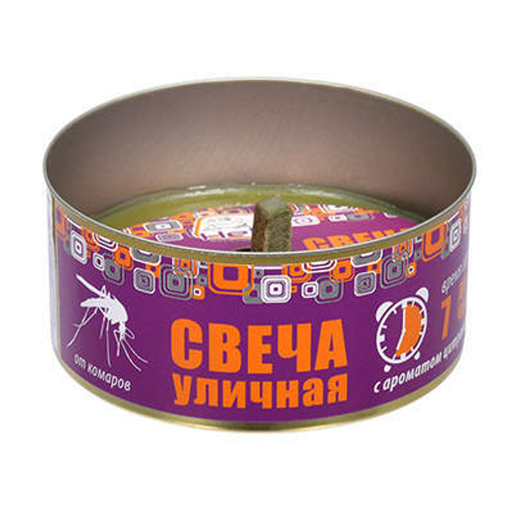 СВЕЧА УЛИЧНАЯ HELP ОТ КОМАРОВ С АРОМАТОМ ЦИТРОНЕЛЛЫ 80011