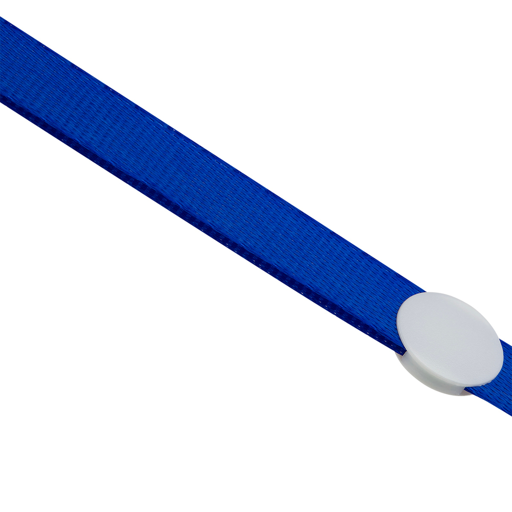 Бейдж горизонтальный OfficeSpace, 67*100мм (размер вставки 55*90мм), школьный синий, с клипом на синей ленте 344582