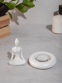 Статуэтка Йогиня и Подсвечник Круг
