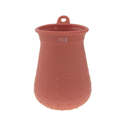 ZOOONE Лапомойка для собак силиконовая, красная