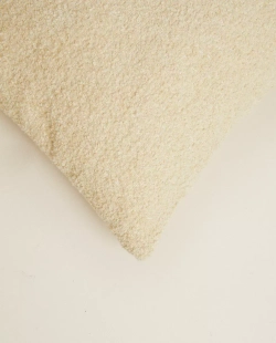 ZARA HOME ЧЕХОЛ НА ПОДУШКУ ИЗ ТКАНИ БУКЛЕ, ПЕСОЧНЫЙ