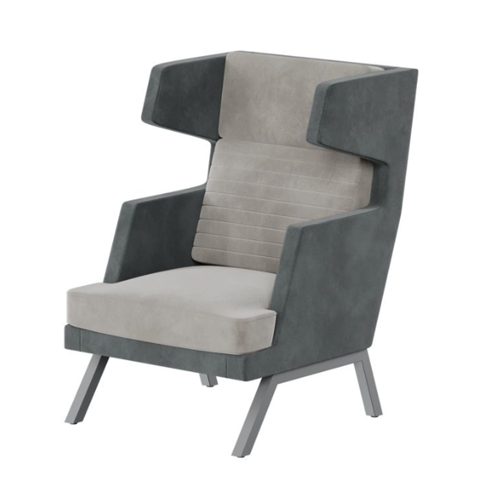 Мягкое кресло с высокой спинкой ALD-01 АЛДО