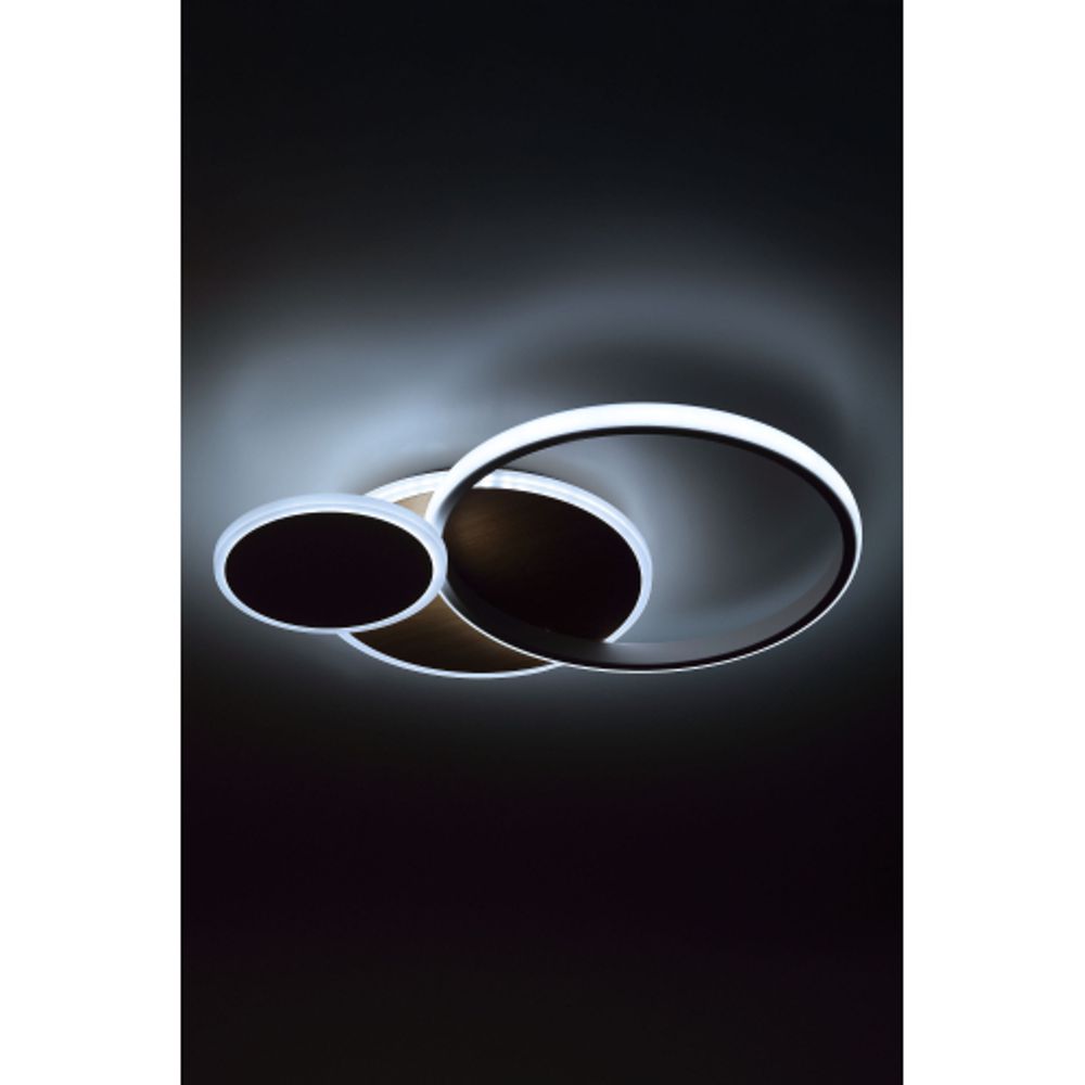 Светильник потолочный светодиодный ЭРА Модерн City CLL-1-60-RC WH+Wood с ДУ 3K-6,5K белый-золото