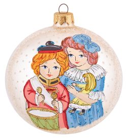 Элита НФШ-1683 Ел.украшение Шар «Дети с подарками» 100 мм