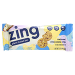 Zing Bars, растительный батончик, овсянка с шоколадной крошкой в миндальной пасте, 12 батончиков по 50 г (1,76 унции)