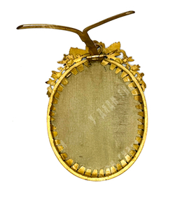 Н/х. Портрет Наполеона Бонапарта. Миниатюра на кости в раме. Кость, акварель. Франция, сер. XIX в.