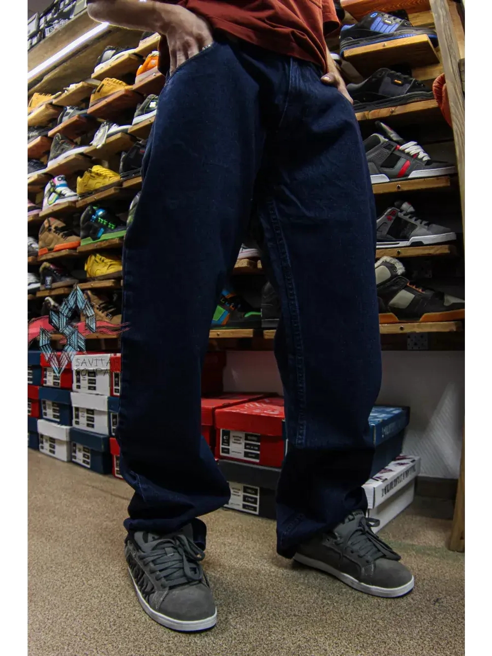 Джинсы прямые широкие трубы от Savitar Shoes Company