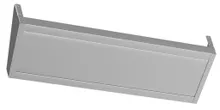 Полка навесная открытая, нержавеющая сталь, 10.5x100x30 см