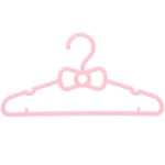 Плечики для одежды детские 3шт «ИДЕЯДОМА», бантик, цвет розовый, 29*15см (Лейбл Селфи)