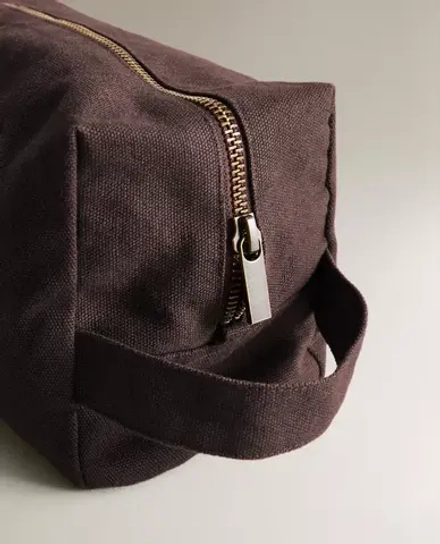 ZARA HOME ПЛЯЖНАЯ КОСМЕТИЧКА, КОРИЧНЕВЫЙ