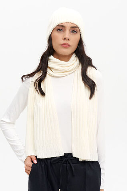 8407 Шарф женский (молочный)