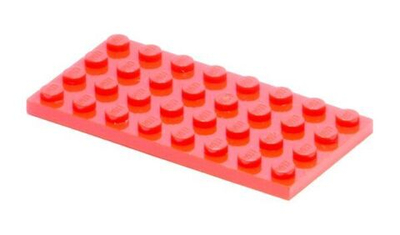 Lego 50шт Плитка 4x8 краcная 303521