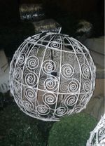 Световой Шар с ажурным каркасом