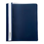 Папка скоросшиватель inФОРМАТ А4 синий пластик 180 мкм карман д/маркир.этикет.