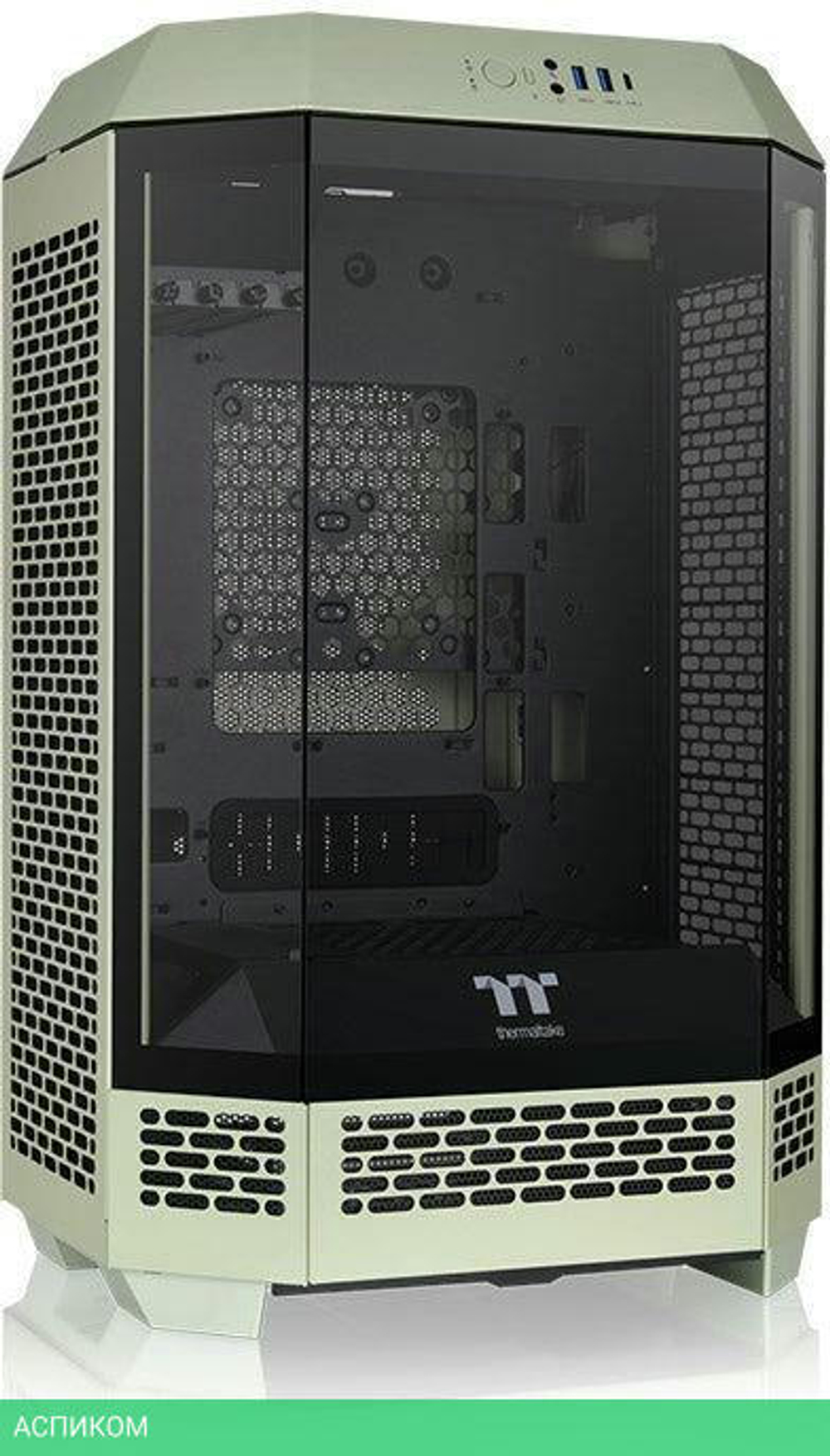 Корпус Thermaltake The Tower 300 Matcha Green без БП зеленый (CA-1Y4-00SEWN-00)