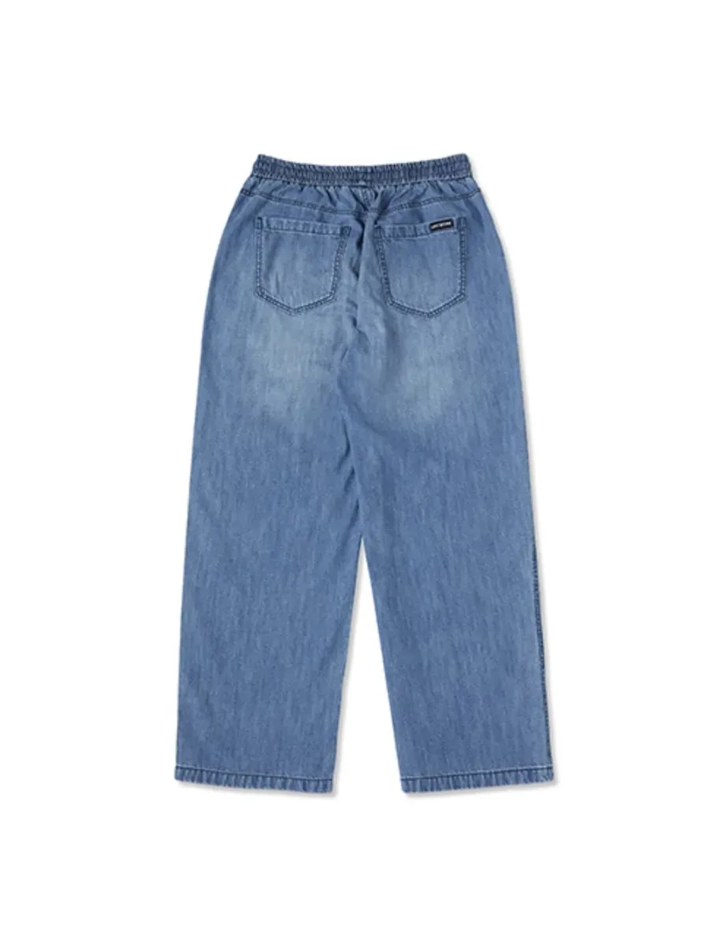 Джинсовые брюки со шнурком