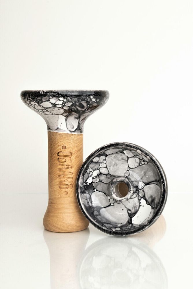 Cybuch Oblako Phunnel L Glaze WHITE BLACK MARBLE