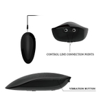 Телесный вибратор с проводным пультом - 22 см.