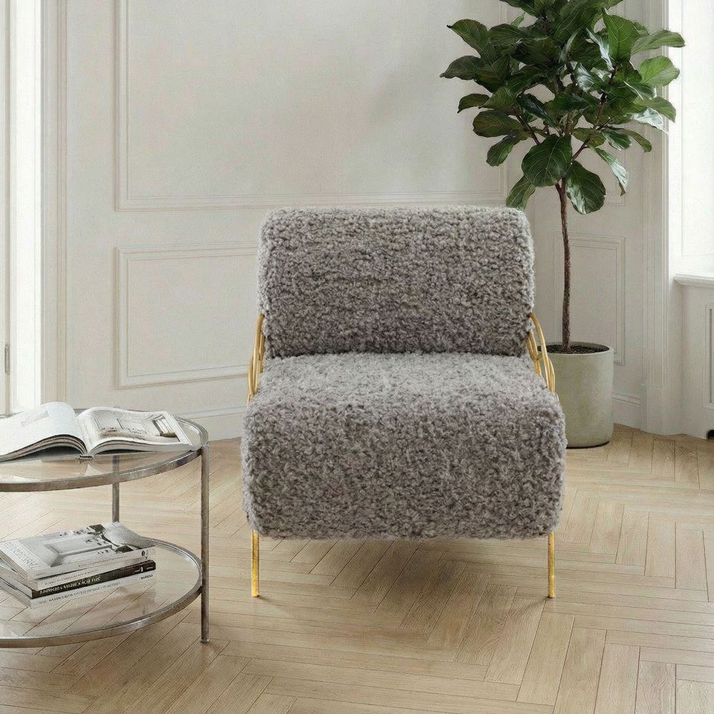 Кресло Нимфея Серый Бронза