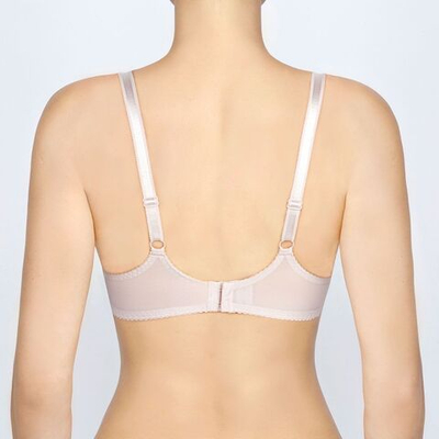 Бюстгальтер-балконет на косточках с мягкими трехразрезными чашками (Размер: 95E) (Цвет: пудровый)
