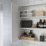 Настенный шкаф для ванной комнаты - ENHET IKEA/ ЭНХЕТ ИКЕА, 60х75х17 см, белый