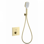 Смеситель для душа с термостатом встраиваемый WONZON & WOGHAND, Брашированное золото (WW-D1017-B-BG)