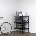 Стеллаж - IKEA BROR/БРУР ИКЕА, 85х55х110 см, черный