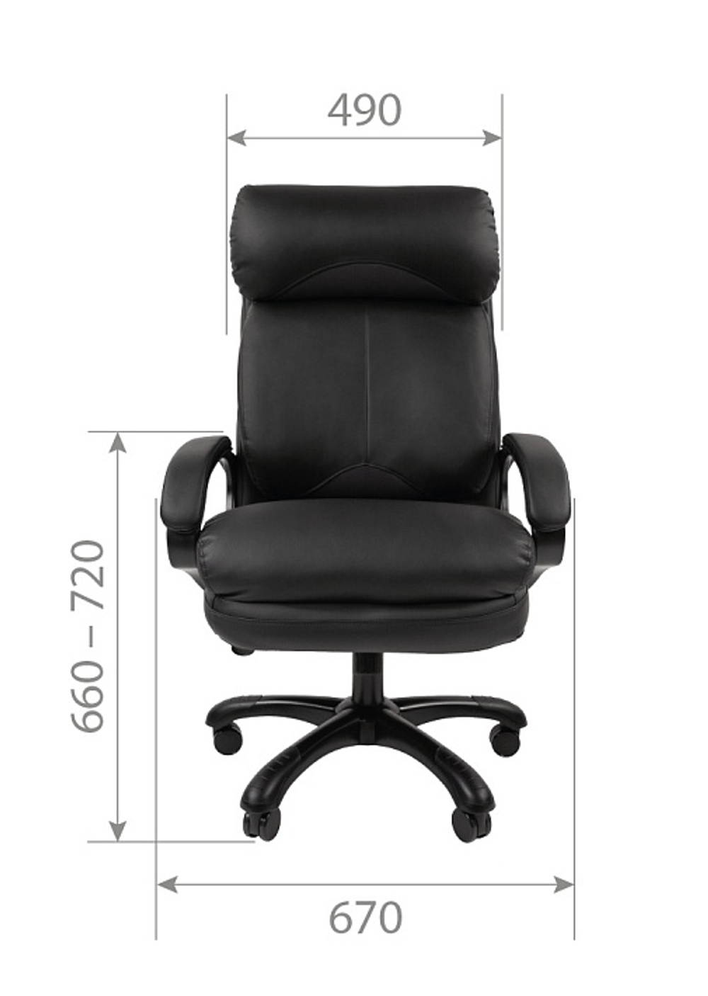 Офисное кресло CHAIRMAN 505, экокожа