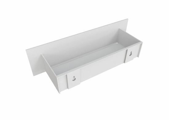 Полка-органайзер с одной секцией Loco 30 (нерж. белый)