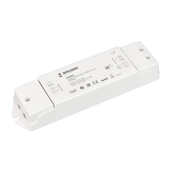 INTELLIGENT ARLIGHT Диммер SMART-PWM-102-72-CDW-PD-SUF (12-36V, 2x5A, ZB, 2.4G) (IARL, Контроллер) 037341