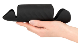 Черный вибромастурбатор с трехточечной стимуляцией Penis Trainer with 3 Point Stimulation