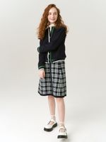 Кардиган бомбер для девочки AT1025 синий