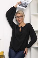 Блуза Шарм (черная) Б13848-10М LT Collection