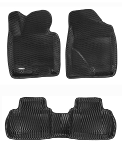 Коврики салона для HYUNDAI i30 FD (2012-2018) Euromat 3D EVA черные Арт EM3DEVA-002706